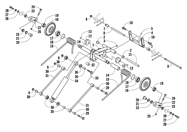 REAR SUSPENSION REAR ARM ASSEMBLY