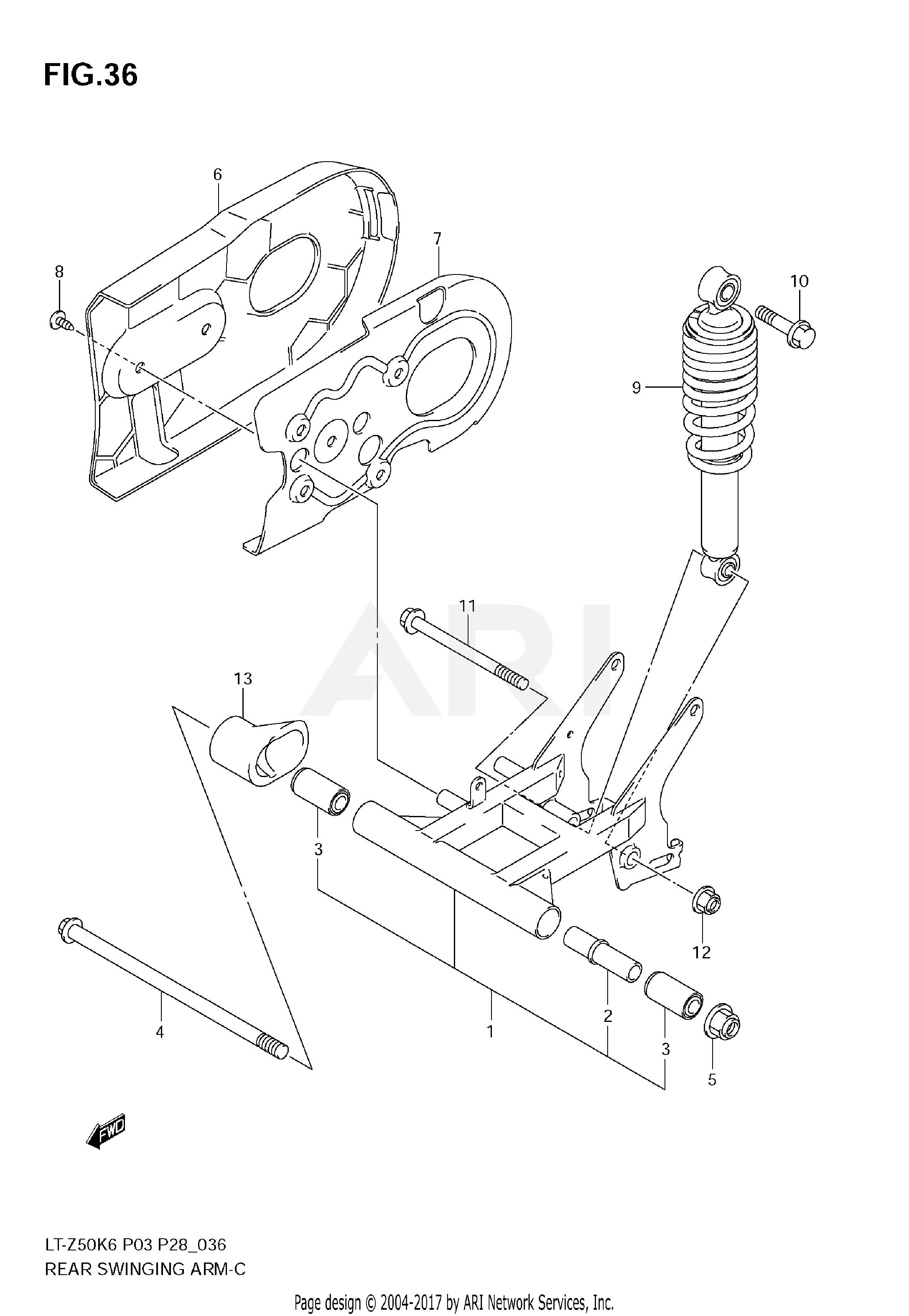 REAR SWINGINGARM