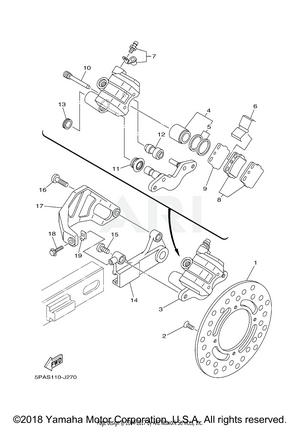 REAR BRAKE CALIPER