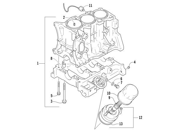 CYLINDER BLOCK/BASE ASSEMBLY