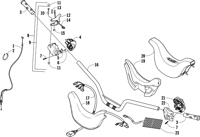 HANDLEBAR AND CONTROLS