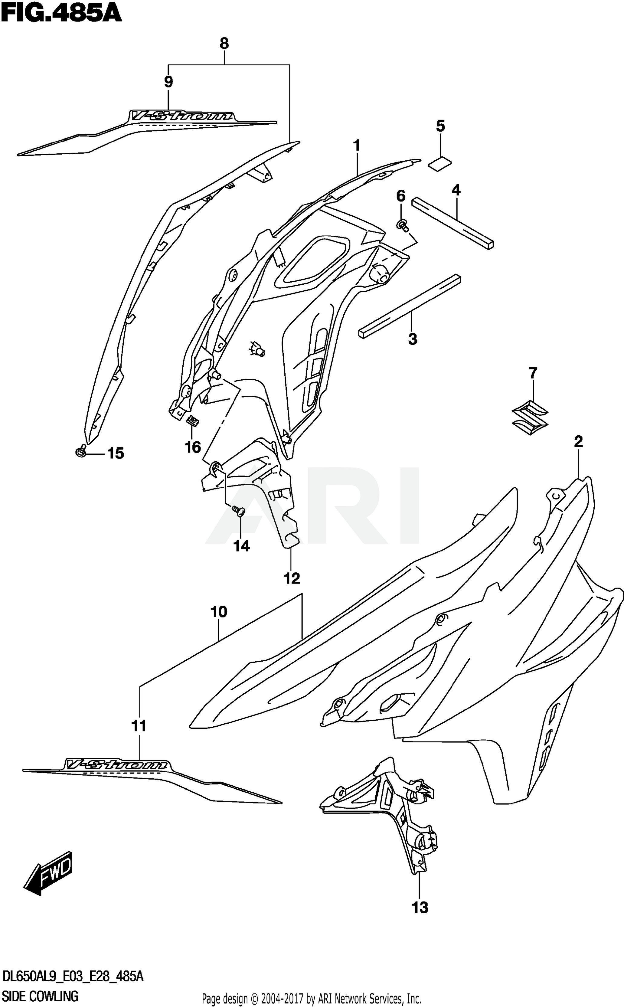 SIDE COWLING (DL650A)