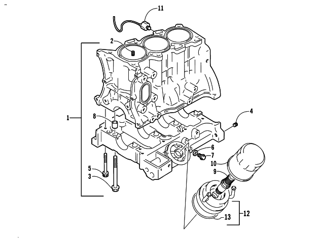 CYLINDER BLOCK/BASE ASSEMBLY