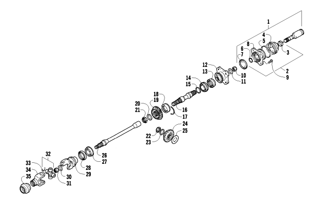 SECONDARY DRIVE ASSEMBLY