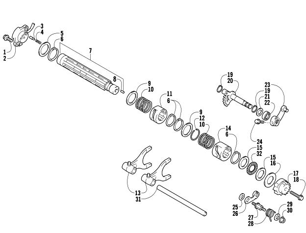 GEAR SHIFTING ASSEMBLY