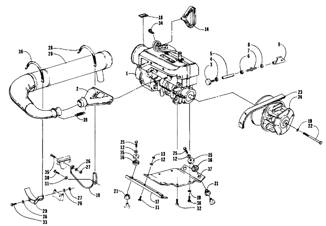 ENGINE AND RELATED PARTS