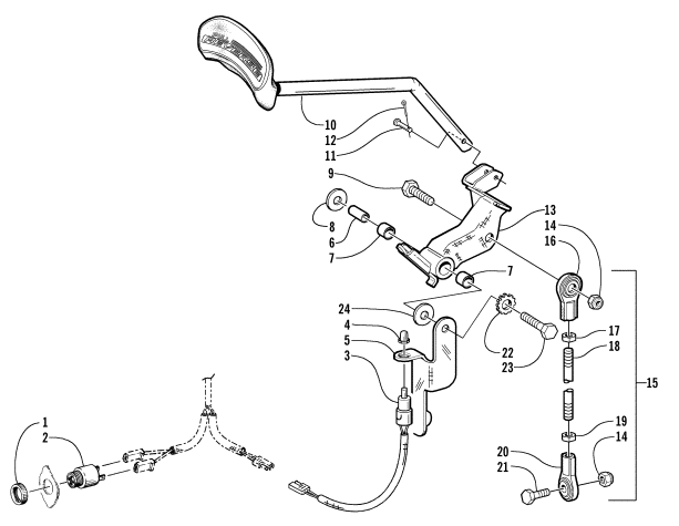 REVERSE SHIFT LEVER ASSEMBLY