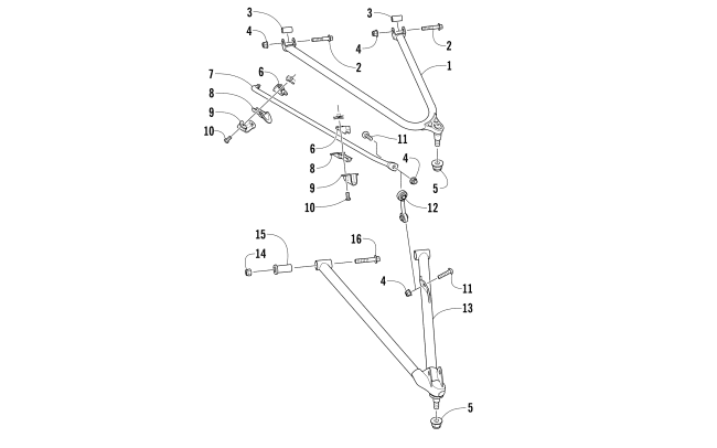 A-ARM AND SWAY BAR ASSEMBLY