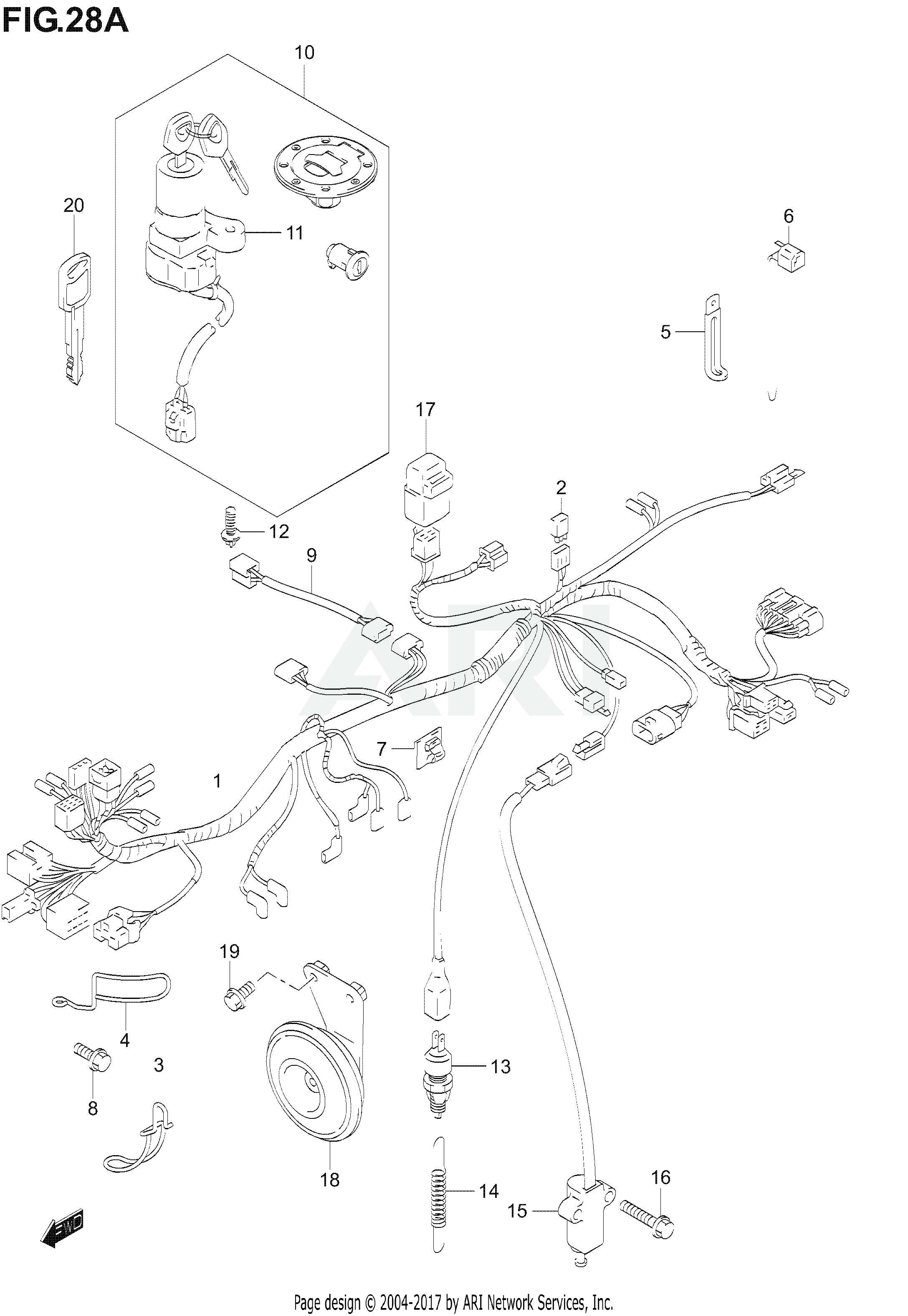 WIRING HARNESS (NOT FOR U.S. MARKET)