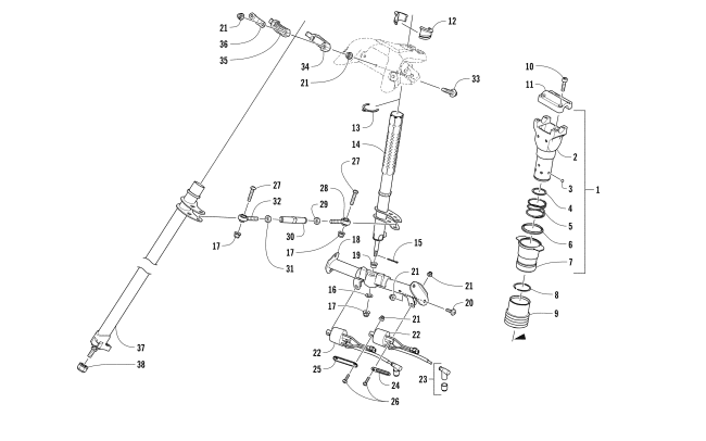 STEERING POST ASSEMBLY