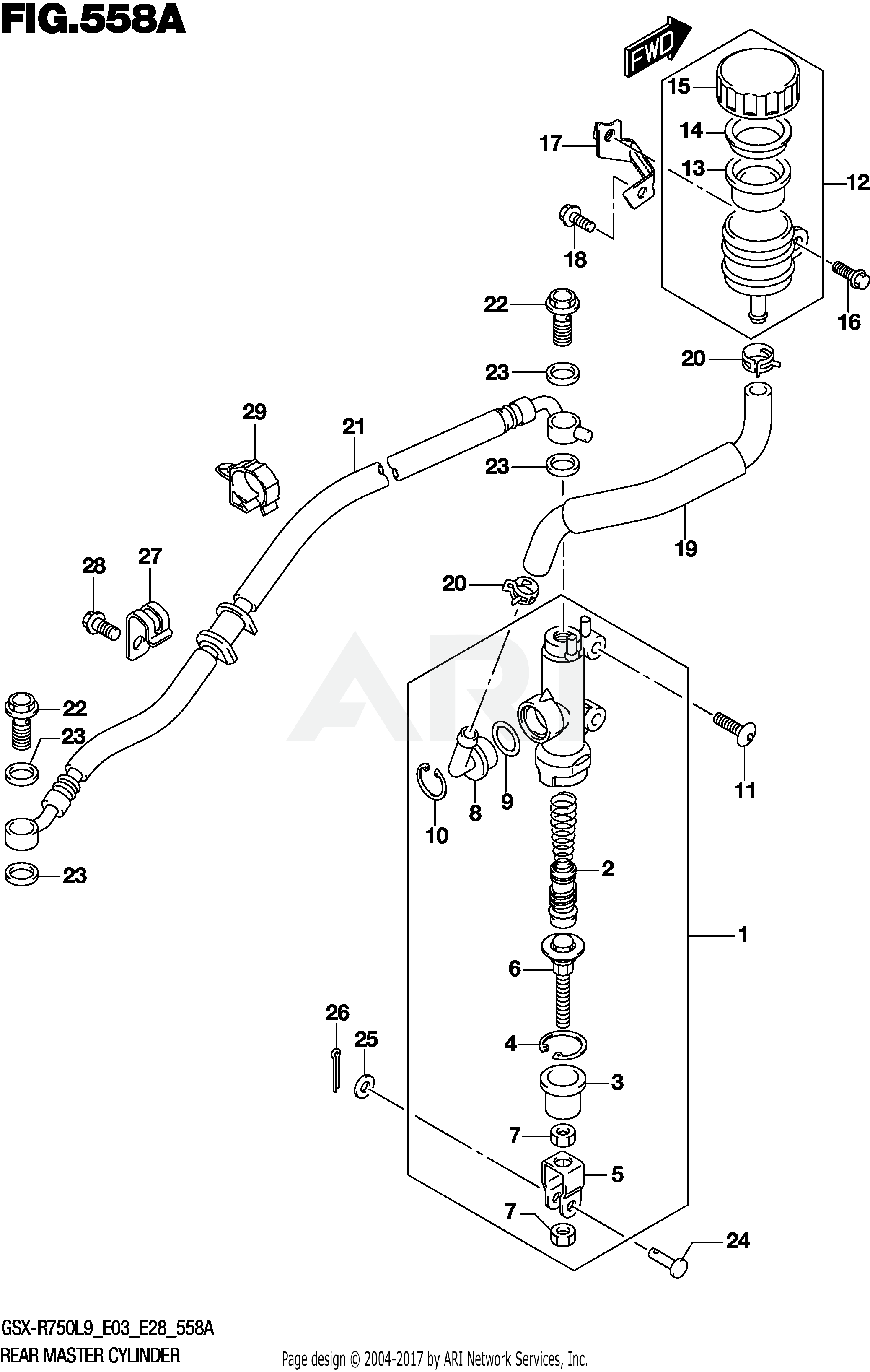 REAR MASTER CYLINDER