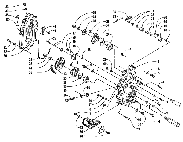 DRIVE/DROPCASE ASSEMBLY