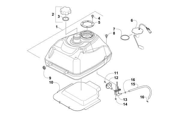 GAS TANK ASSEMBLY