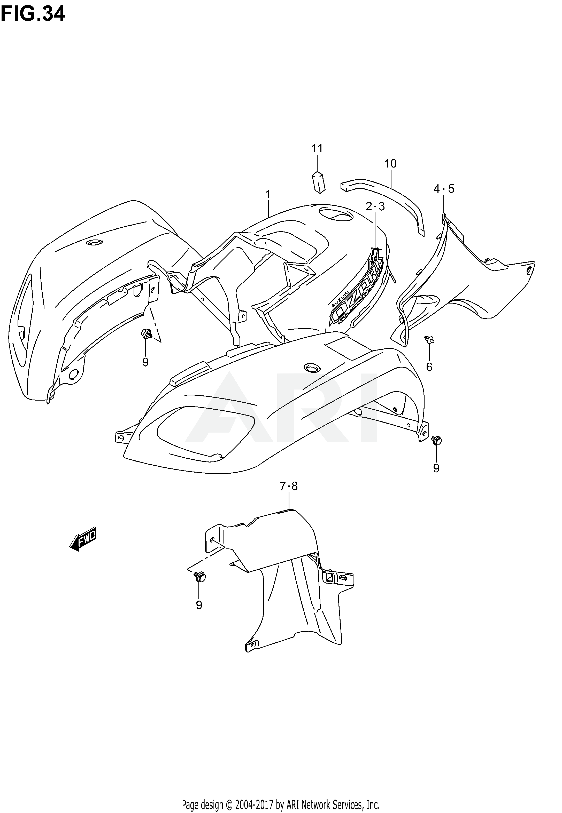 FRONT FENDER (MODEL K2/K3)