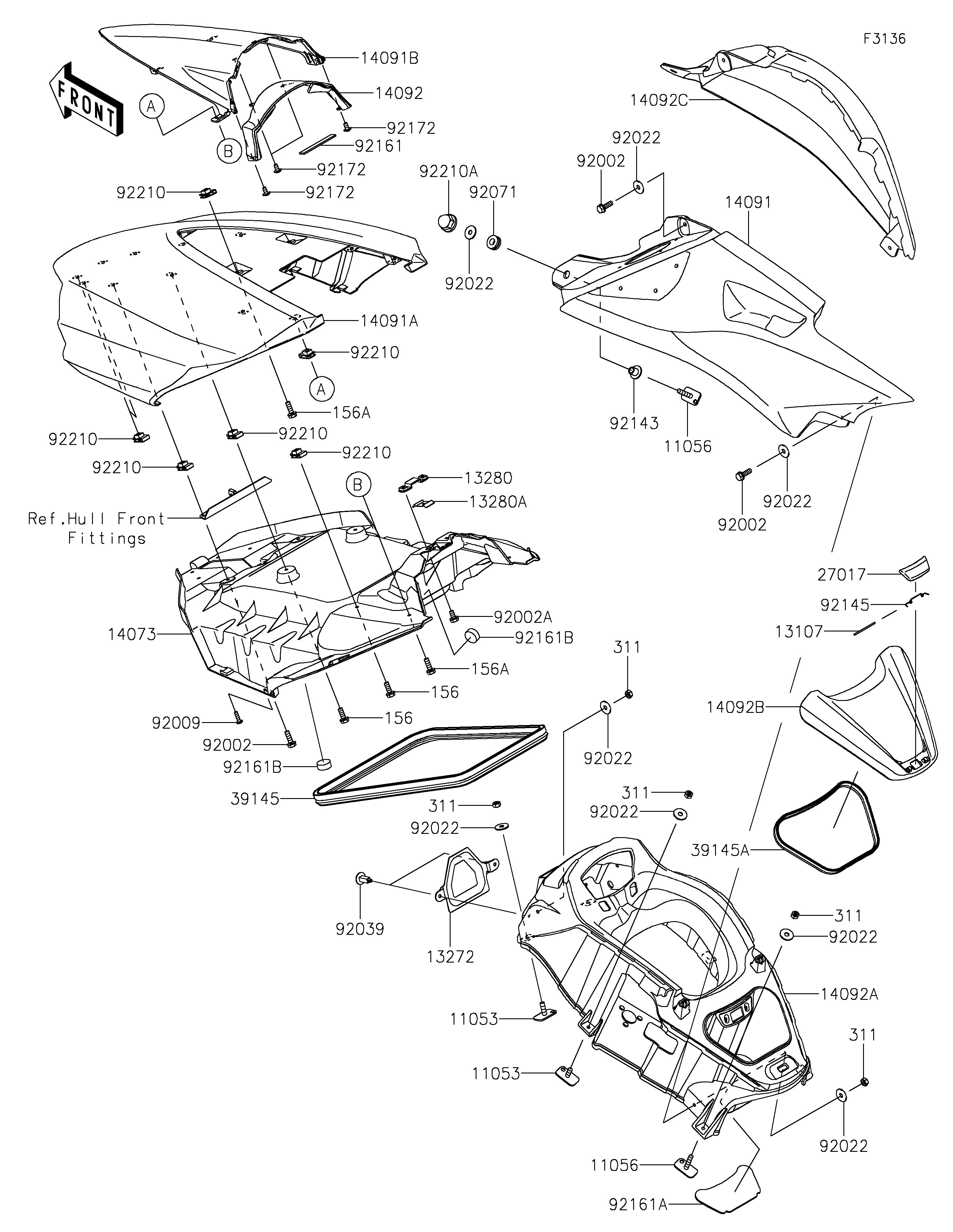 Hull Middle Fittings