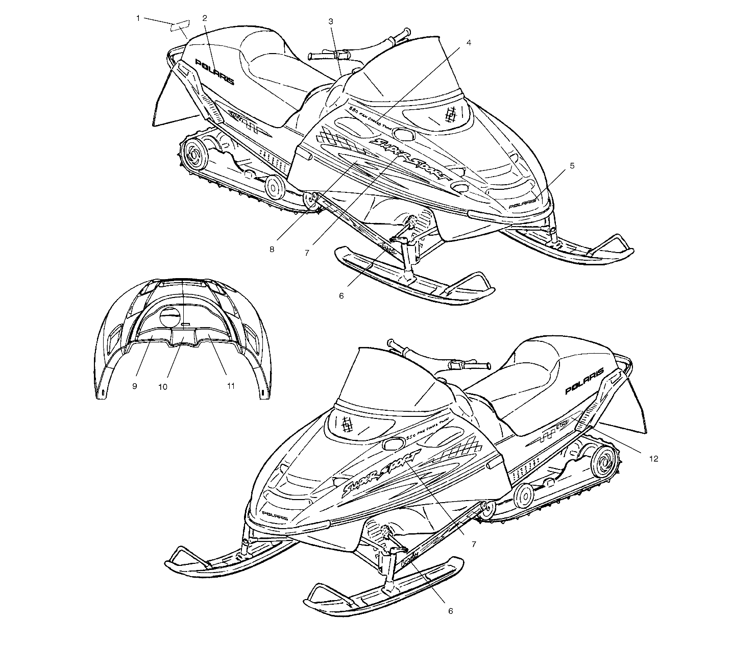 DECALS - S01NB5BSA (4961206120A009)