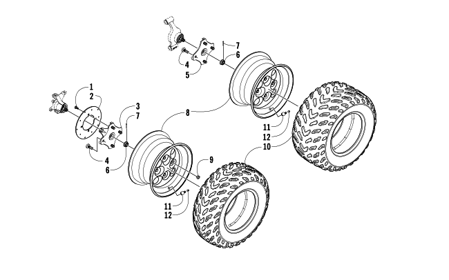 WHEEL AND TIRE ASSEMBLY