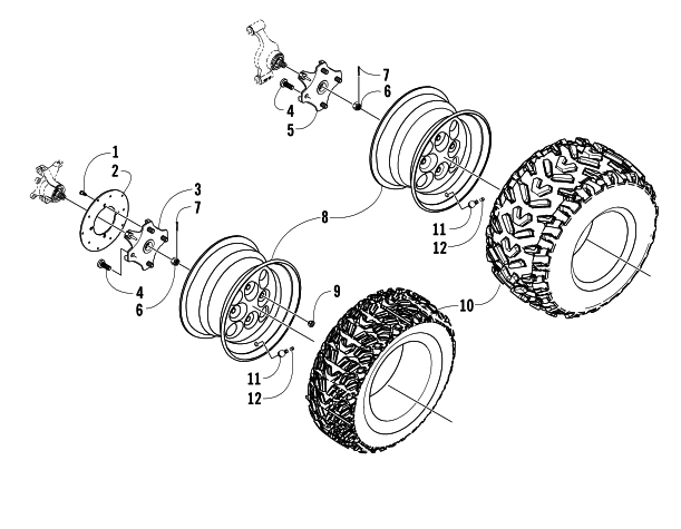 WHEEL AND TIRE ASSEMBLY