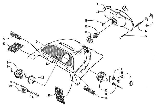 HEADLIGHT AND INSTRUMENT POD