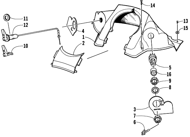 CONSOLE AND SWITCH ASSEMBLY