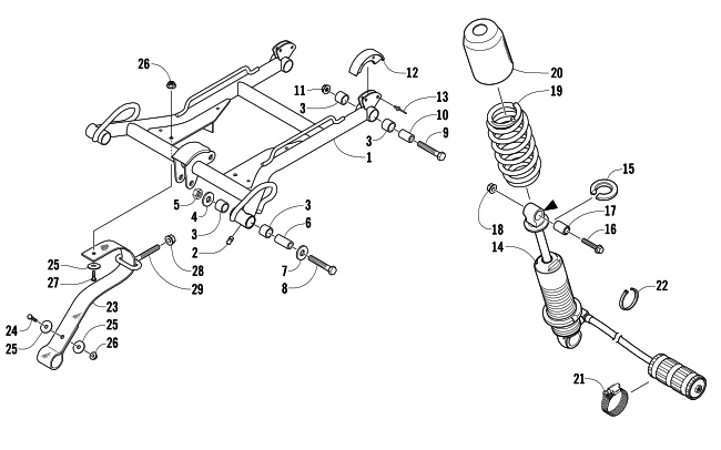 REAR SUSPENSION FRONT ARM ASSEMBLY