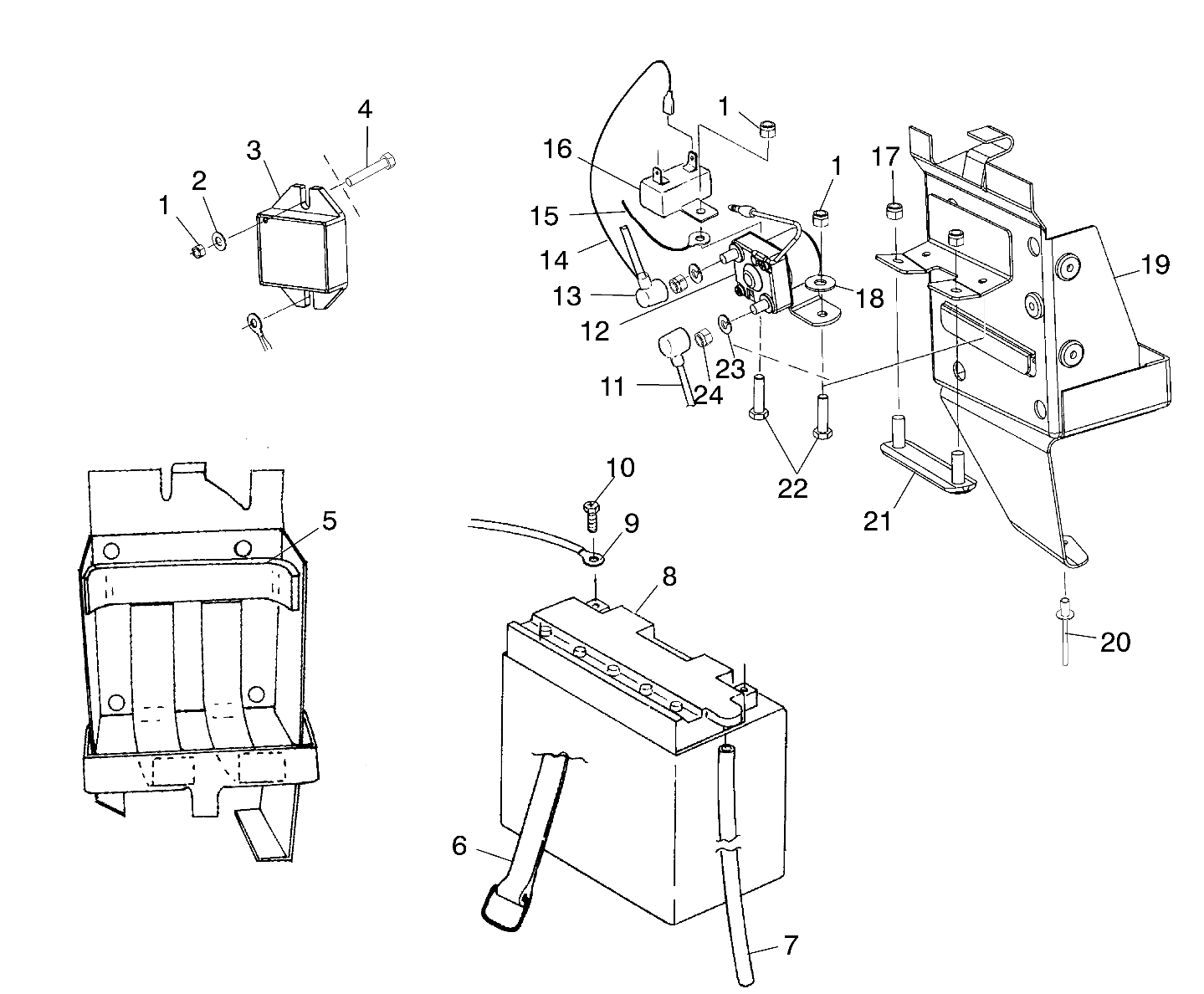 BATTERY BOX - S02ND6ES (4970437043B012)