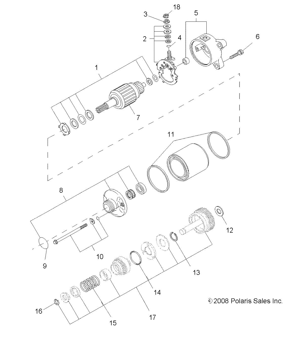 ENGINE, STARTING MOTOR - R09RB50AF (49RGRSTARTINGMTR095004X4)