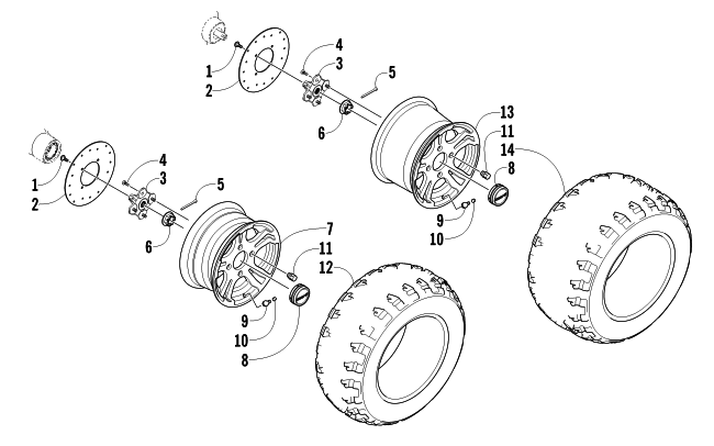 WHEEL AND TIRE ASSEMBLY