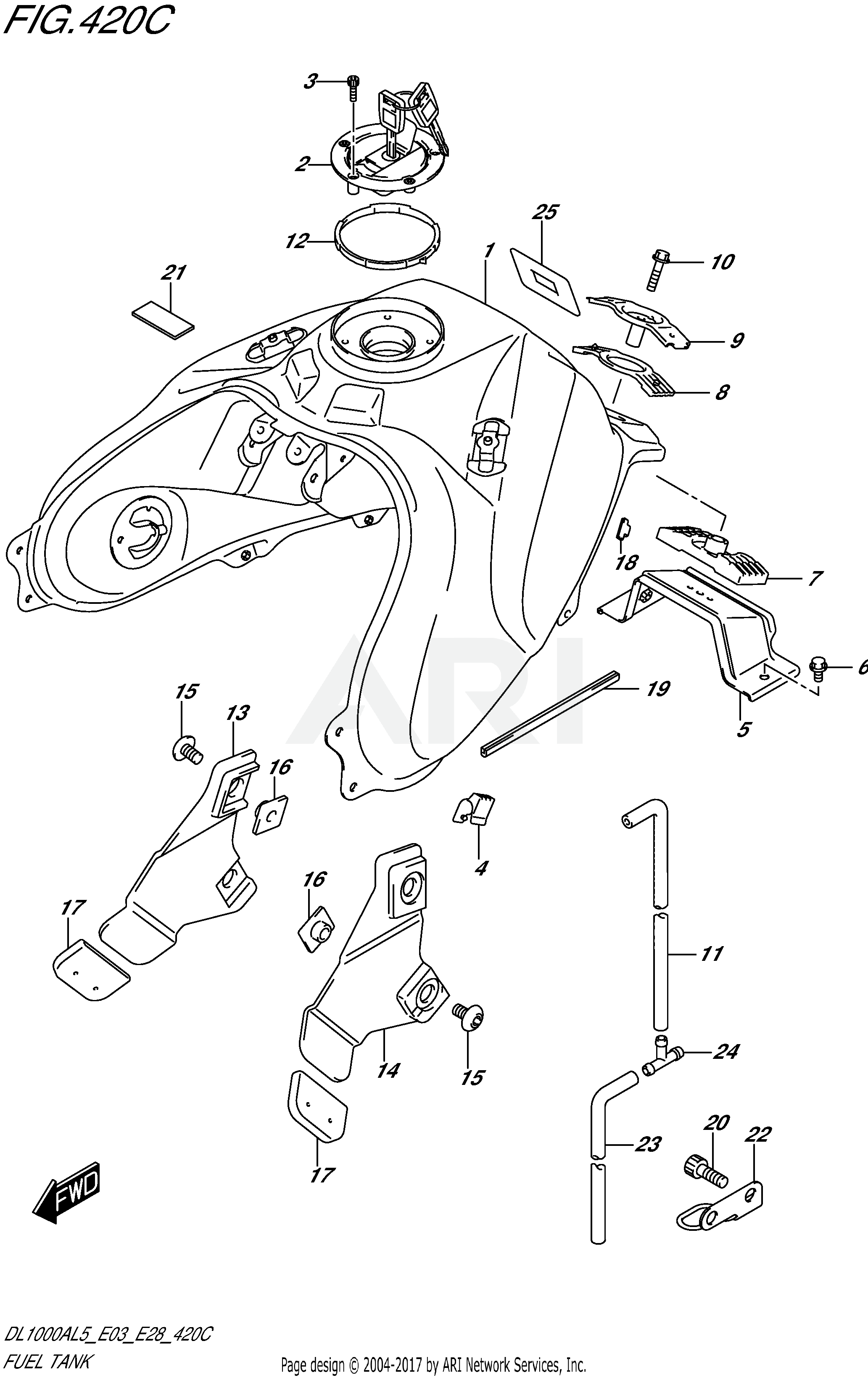 FUEL TANK (DL1000AL5 E33)