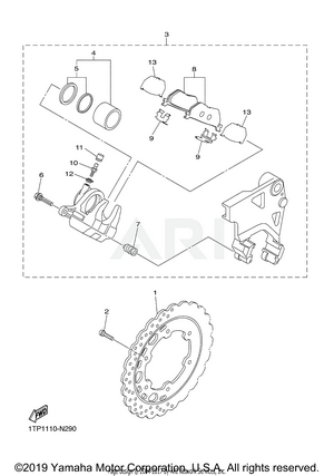 REAR BRAKE CALIPER