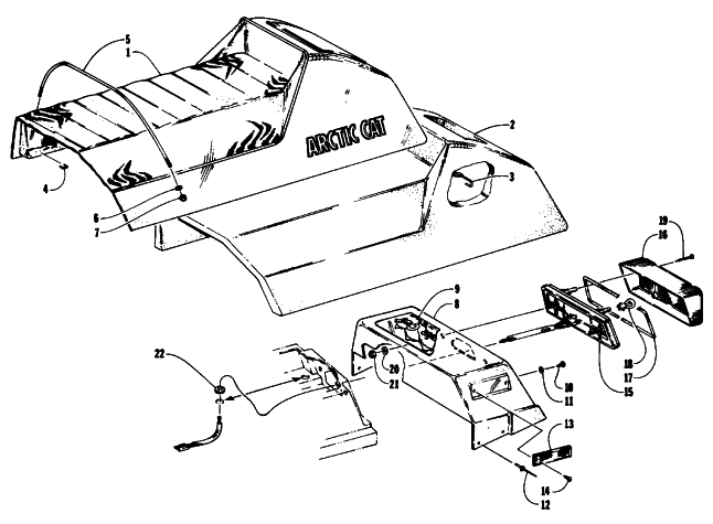 SEAT AND TAILLIGHT ASSEMBLIES