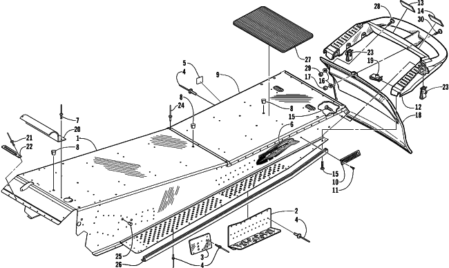 TUNNEL AND REAR BUMPER