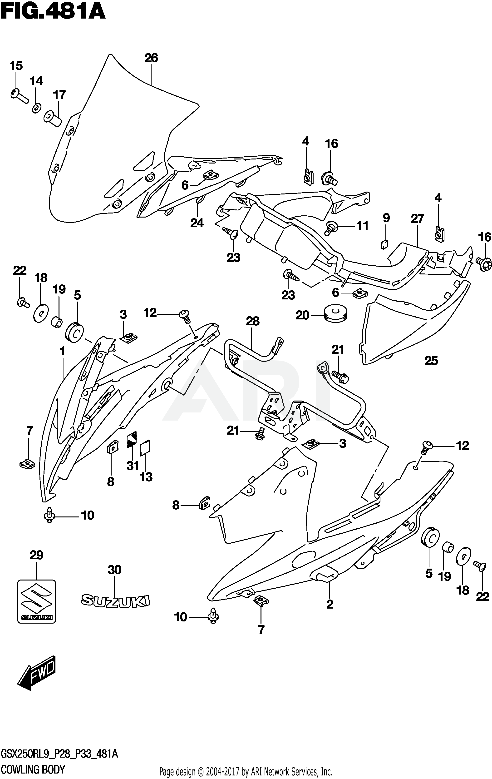 COWLING BODY