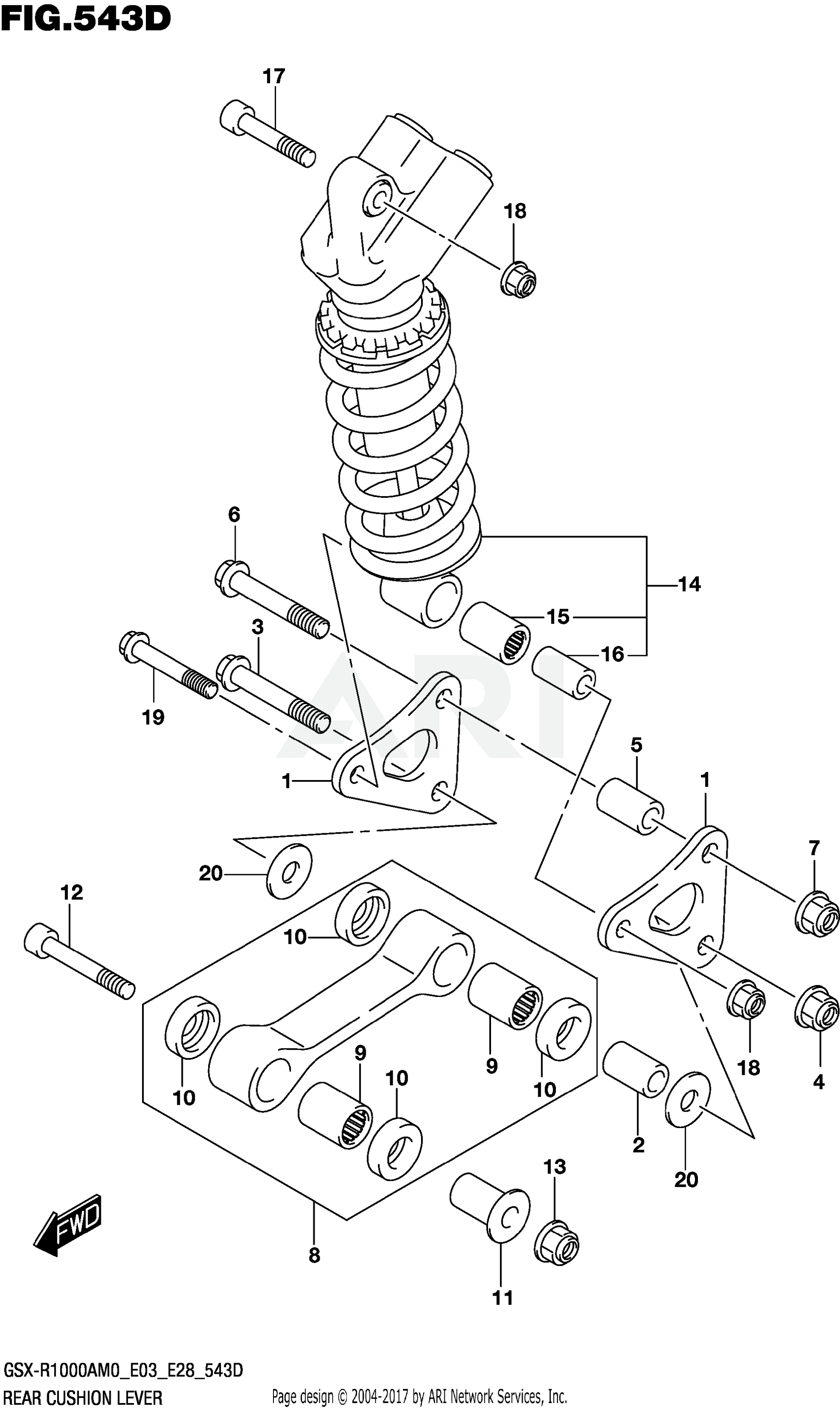 REAR CUSHION LEVER (GSX-R1000RA)