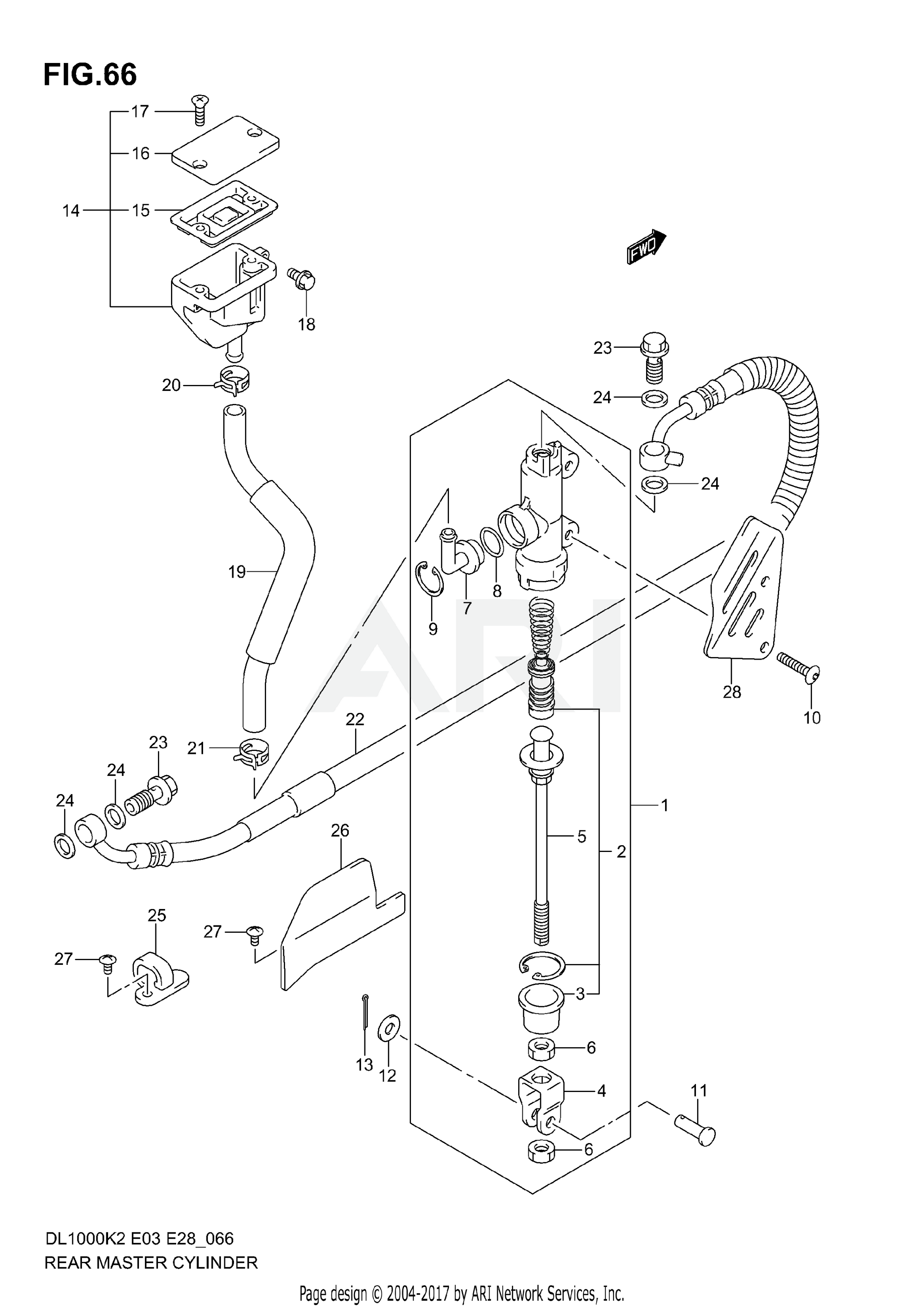 REAR MASTER CYLINDER