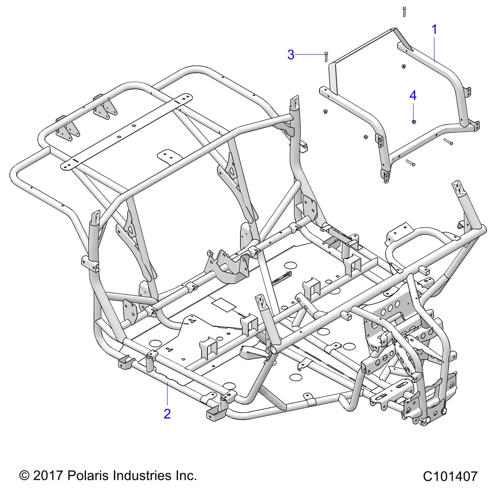 CHASSIS, MAIN FRAME - A19HZA15A1/A7/B1/B7 (C101407)