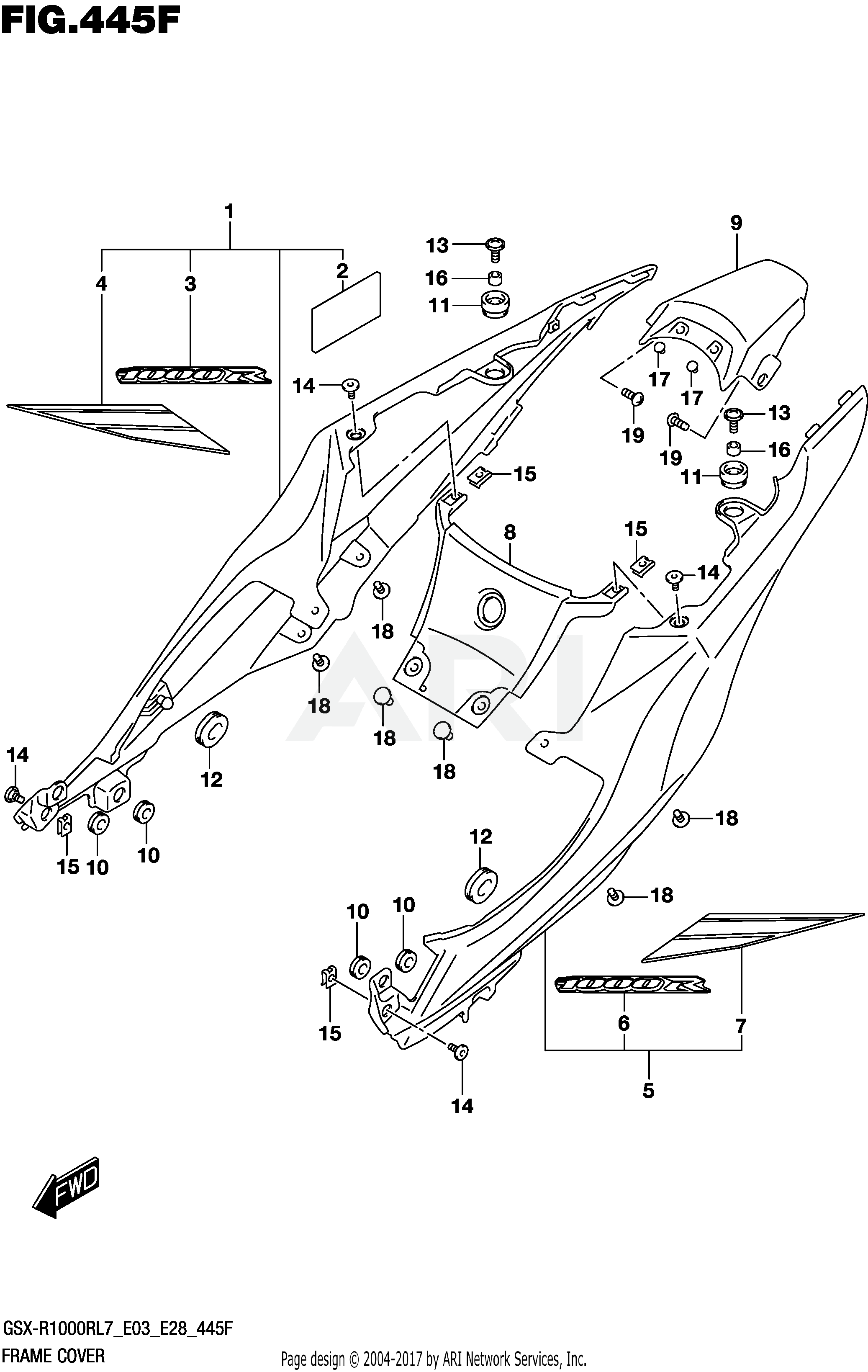 FRAME COVER (GSX-R1000RZL7 E33)