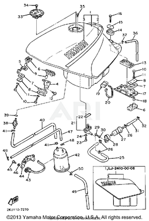 FUEL TANK CALIFORNIA MODEL ONLY