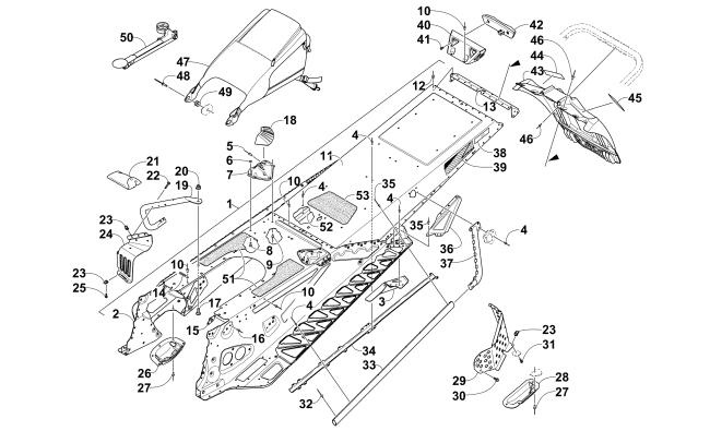 TUNNEL AND SNOWFLAP ASSEMBLY