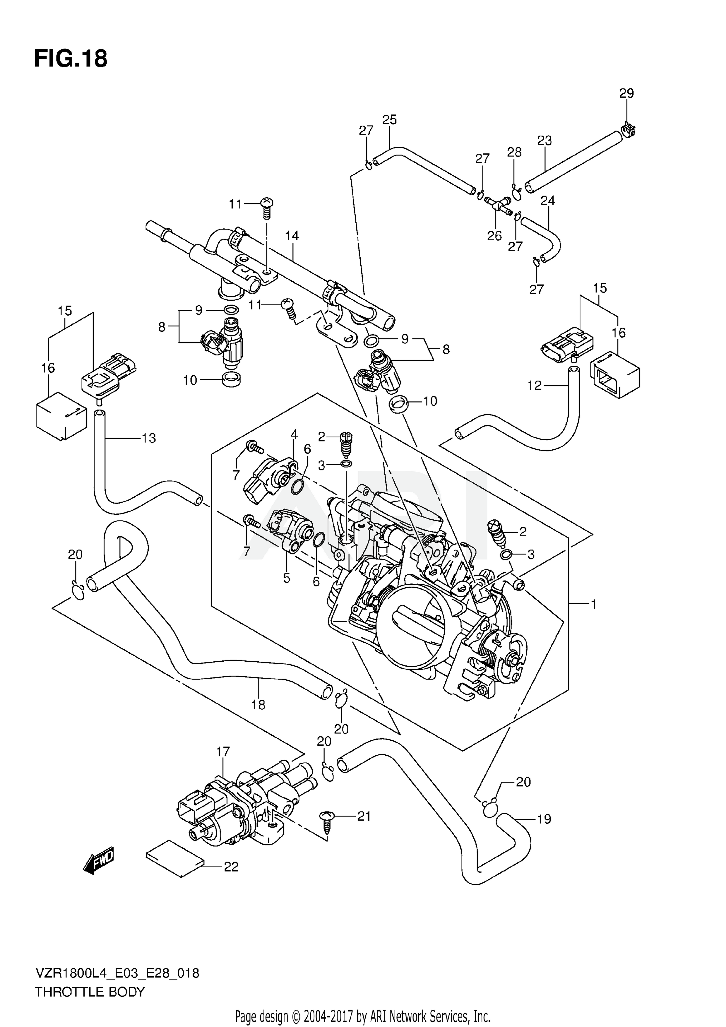 THROTTLE BODY (VZR1800ZL4 E33)