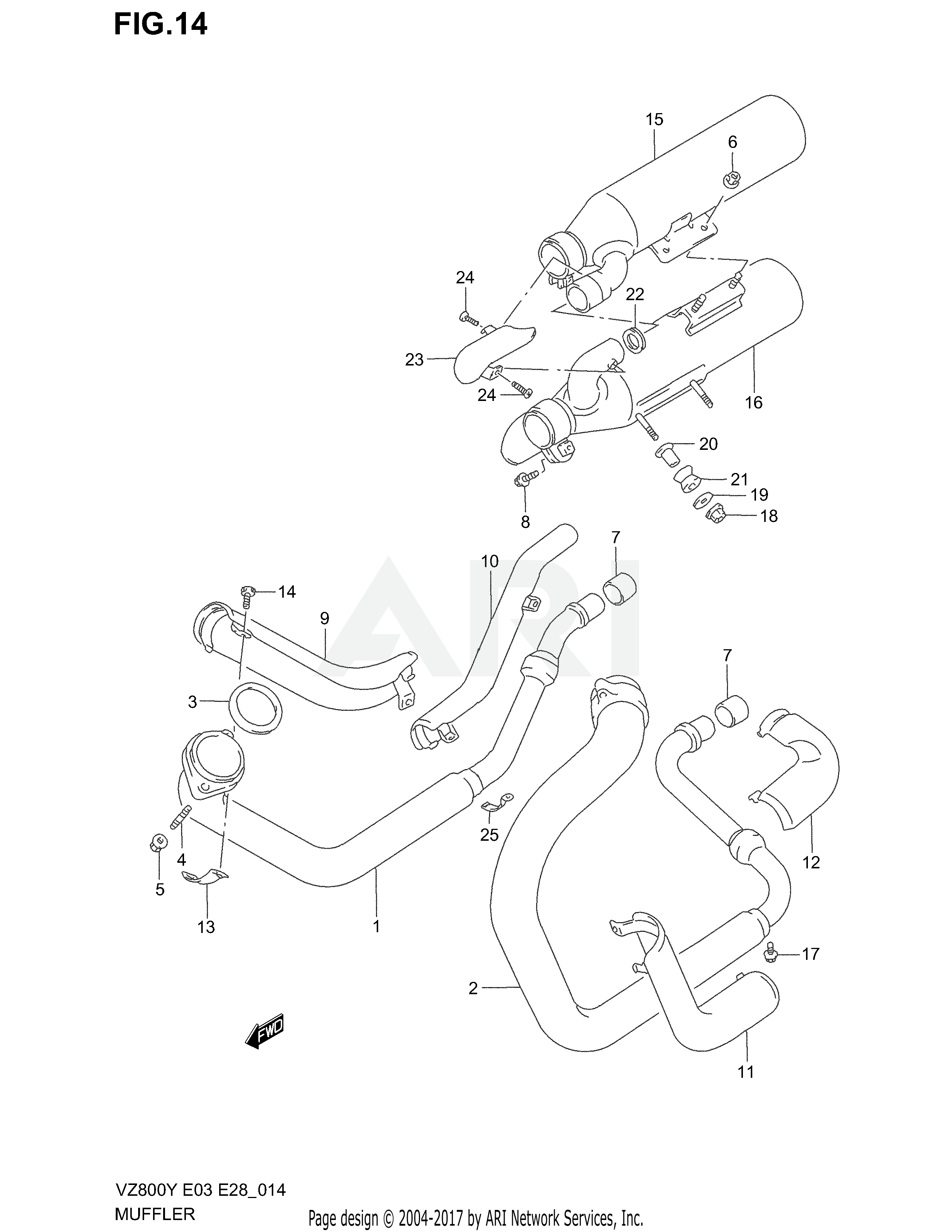 MUFFLER (MODEL V/W)