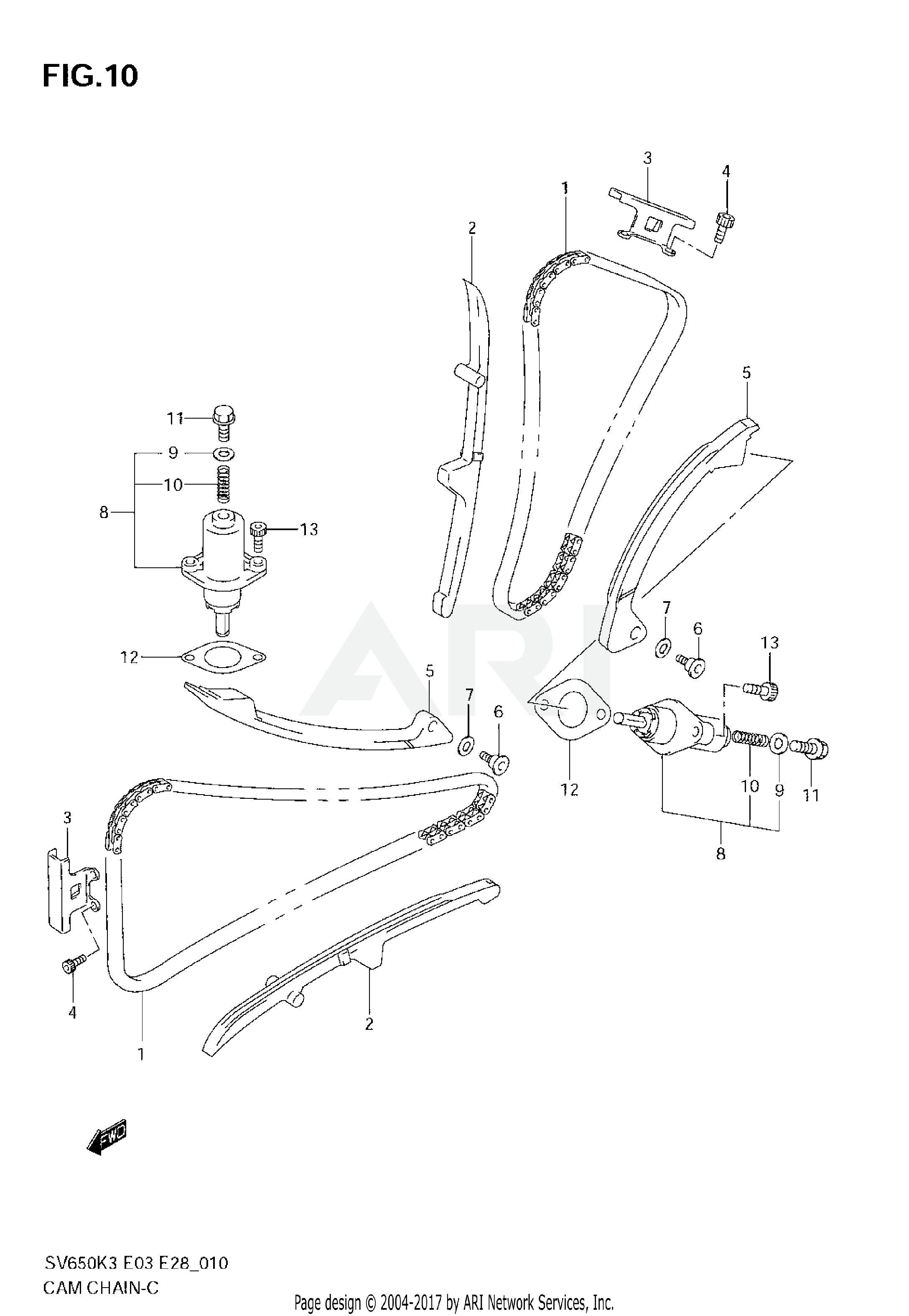 CAM CHAIN (MODEL K3/K4)