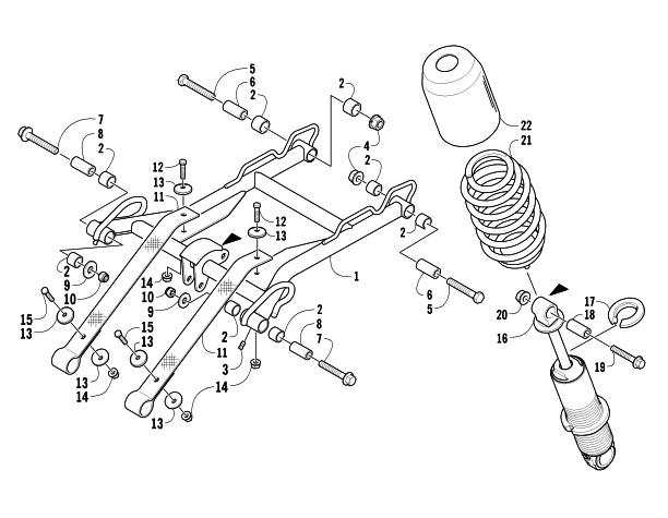 REAR SUSPENSION FRONT ARM ASSEMBLY