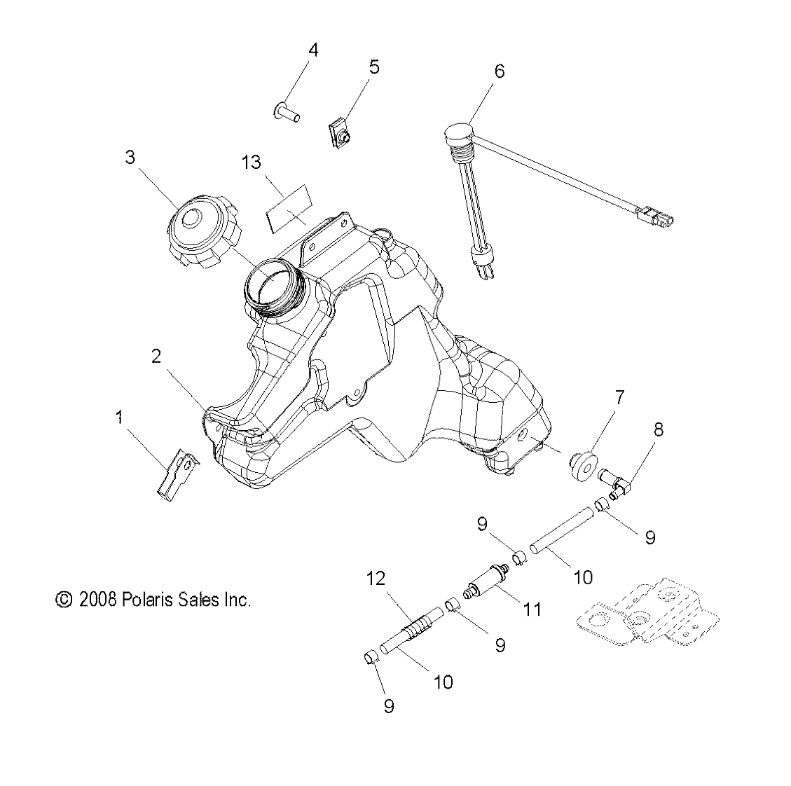 ENGINE, OIL BOTTLE - S09PB8ES/ESL (49SNOWOILBOTTLE09700RMK)