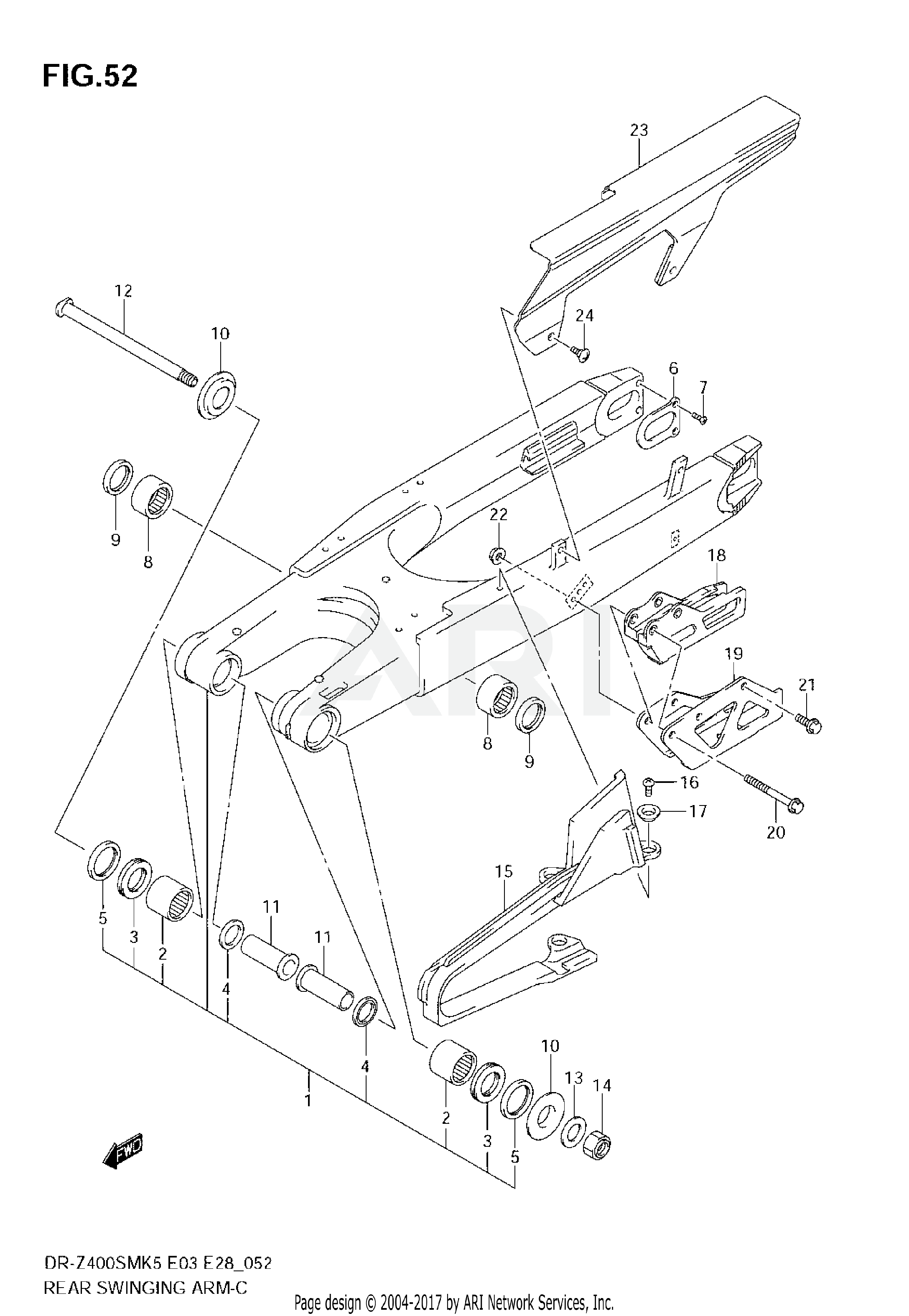 REAR SWINGING ARM