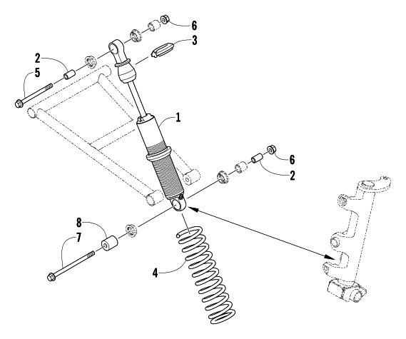 FRONT SUSPENSION SHOCK ABSORBER ASSEMBLY