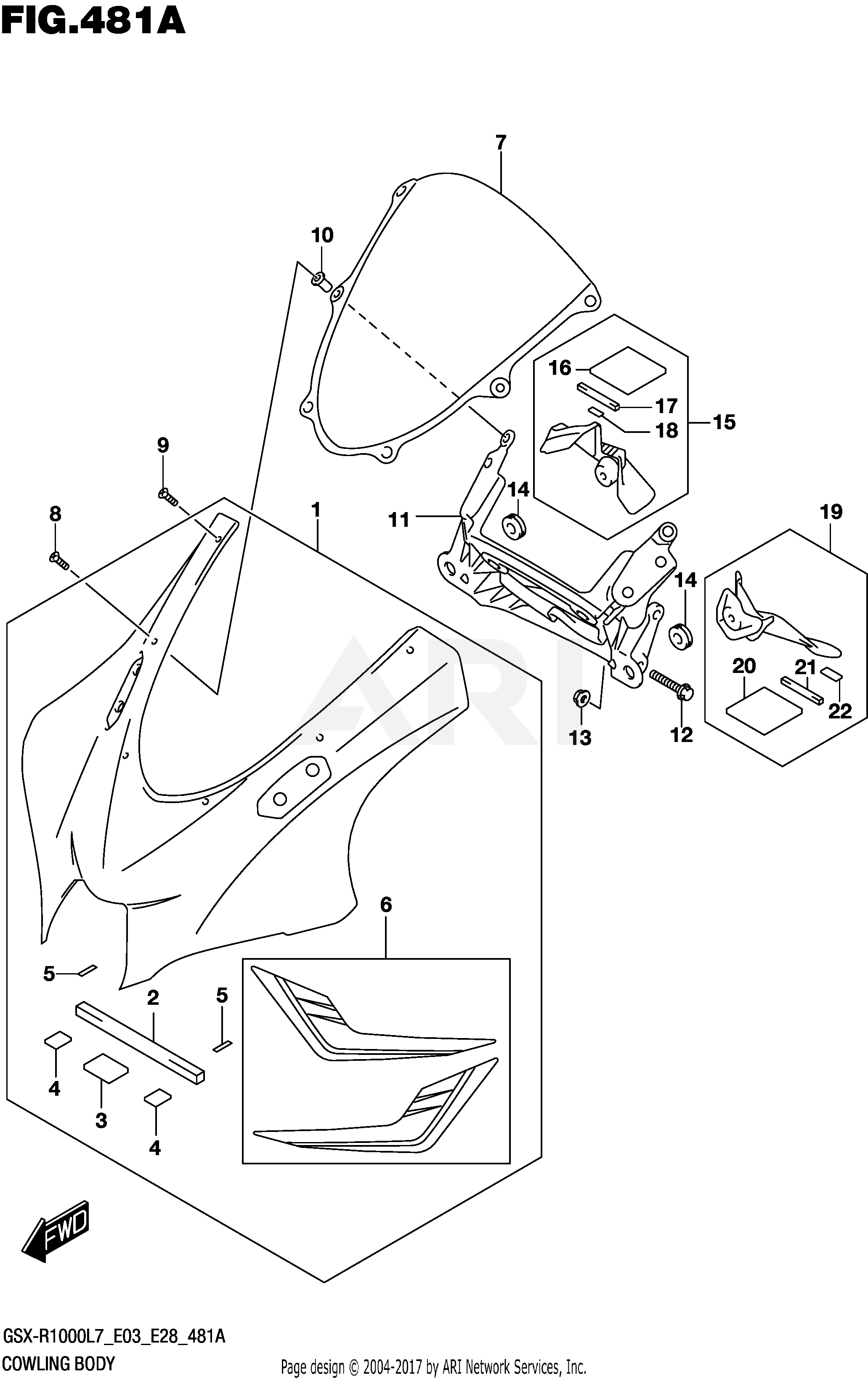 COWLING BODY (YSF)