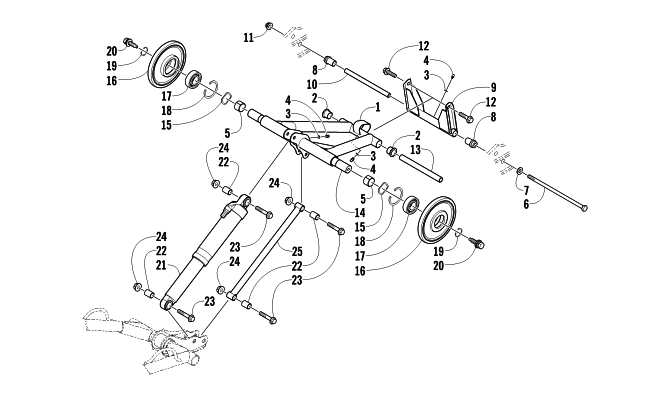 REAR SUSPENSION REAR ARM ASSEMBLY