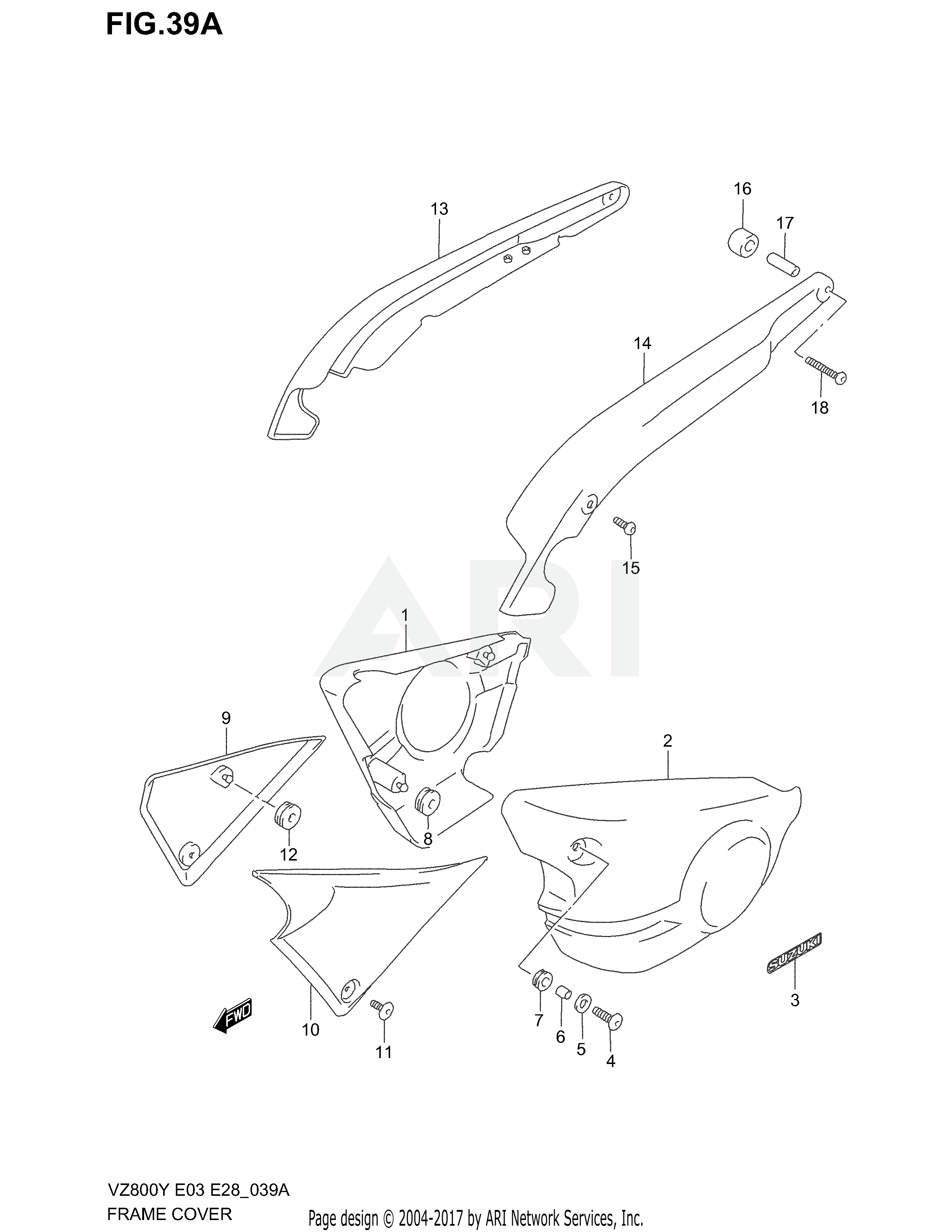 FRAME COVER (MODEL K2/K3)