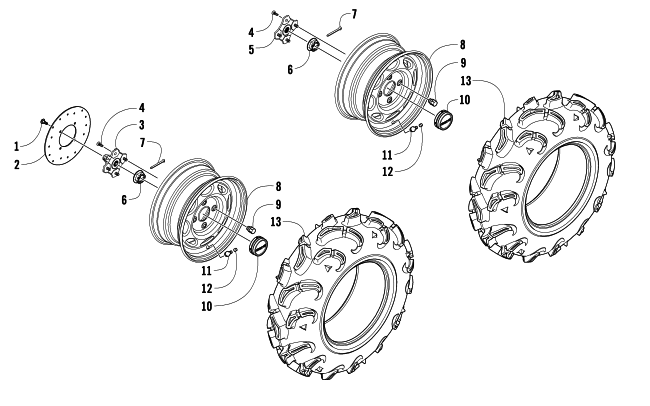 WHEEL AND TIRE ASSEMBLY